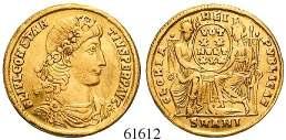 61612 61616 Constantius II., 337-361 Solidus 347355, Antiochia. 4,06 g. Drapierte und gepanzerte Büste r.