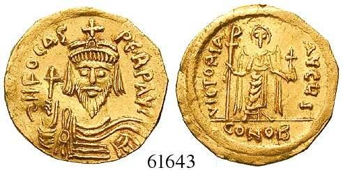 61643 61638 Phocas, 602-610 Solidus 602-610, Constantinopel. 4,23 g.