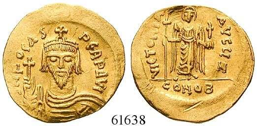 Gold. Sear 620. ss-vz 430,- Solidus 602-610, Constantinopel. 4,45 g.