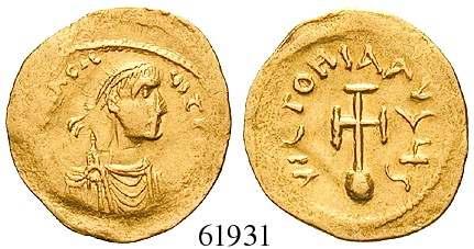 Gold. Sear 620. kl. Kratzer, ss-vz 420,- 61648 61649 Constans II. und Constantinus IV.