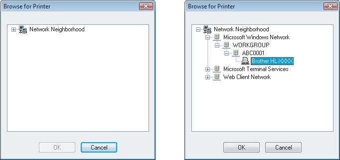 Note Contact your administrator if you do not know the location or the name of the printer in the network. 9 Click Finish.
