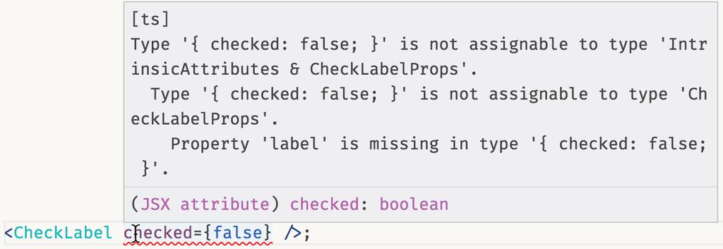 TYPESCRIPT UND REACT: PROPERTIES Properties als Typen in TypeScript function CheckLabel(props: CheckLabelProps) {.