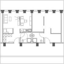 d) Altenpflege/-wohnen Beispiel: Altenwohnen: 35 m² (36 WE) OG3 OG1 OG2 36 Wohnungen/48 Zimmer EG