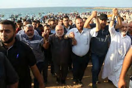 5 Ahmed Bahar, stellvertretender Vorsitzender des palästinensischen Legislativrats, sagte, dass die "Prozessionen der großen Rückkehr" fortgesetzt und mit allen verfügbaren Mitteln eskalieren werden,
