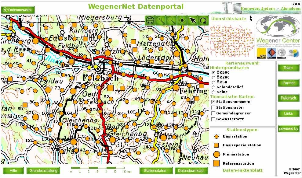 WegenerNet-Webportal