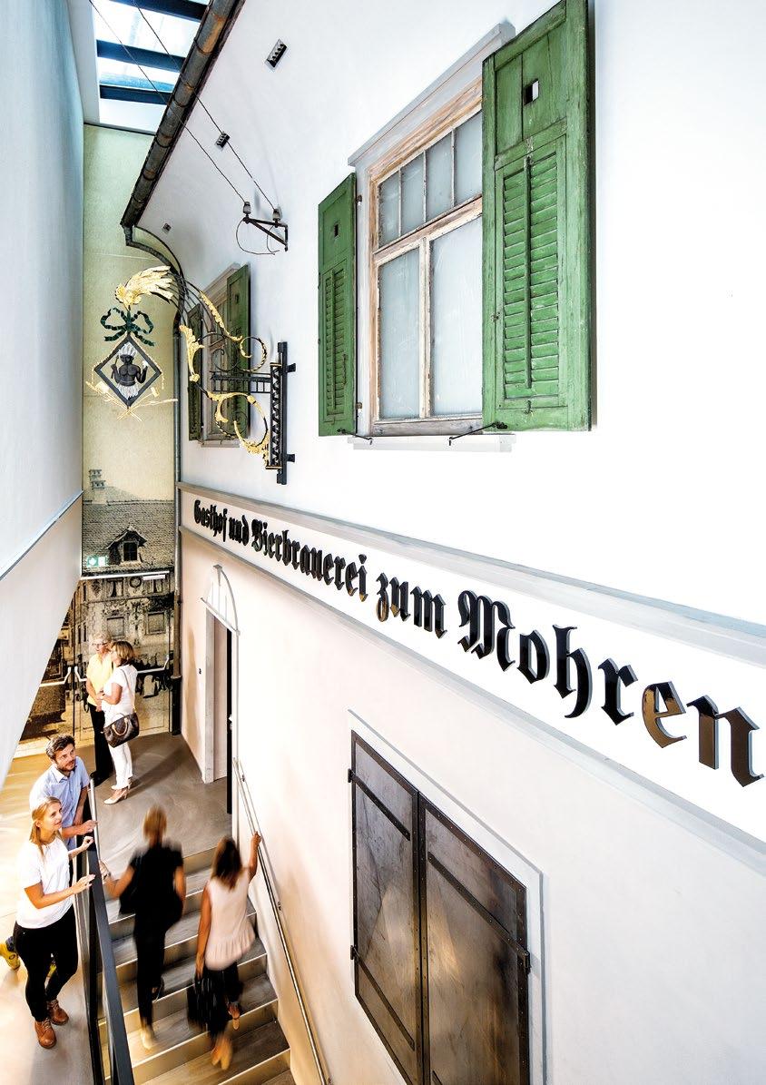 neu Museum Biertradition erleben Tauchen Sie auf vier Ebenen in die Tradition des Bieres und des Brauhandwerks ein. Rund um die historische Brauanlage aus dem 19.
