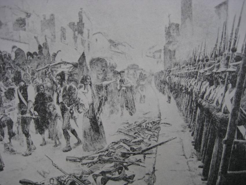 Belagerung: Schlussakt (X) Verluste der Franzosen / Verbündete: 12.000 M. Belagerungskorps, 5.