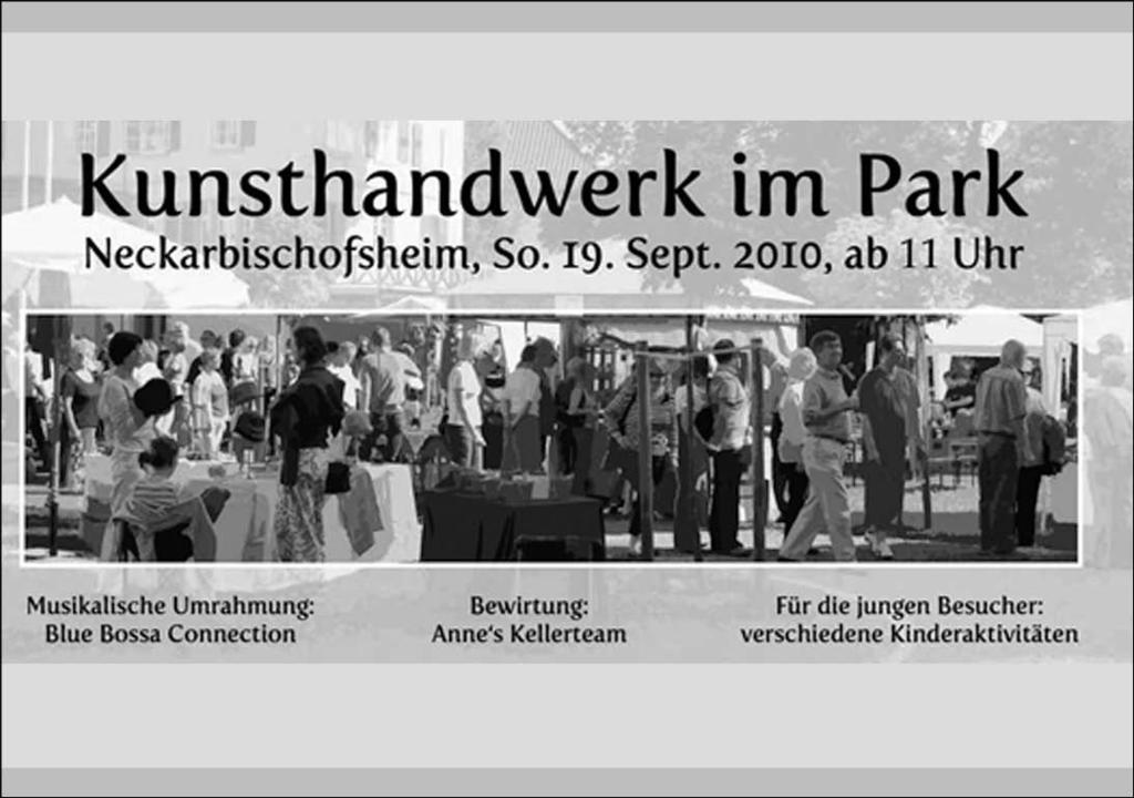 2 Veranstaltungen in der Brunnenregion Ausgabe: 36 Datum Epfenbach Helmstadt-Bargen Neckarbischofsheim Neidenstein Reichartshausen Waibstadt sportliche Veranstaltungen kulturelle Veranstaltungen