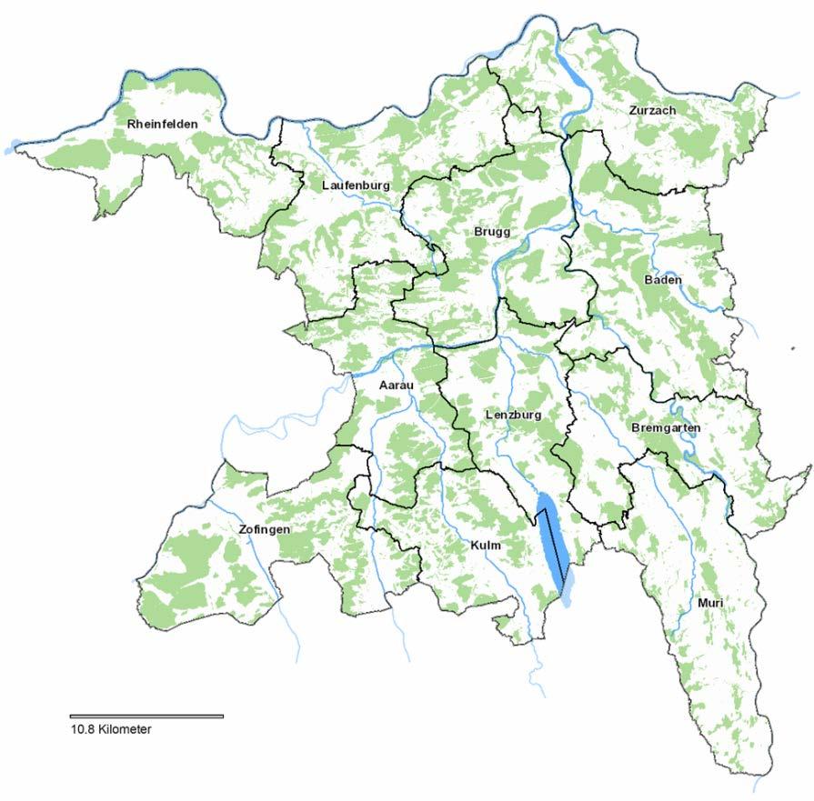 Der Kanton Aargau 644 380 Einwohner (Stand: 31.12.