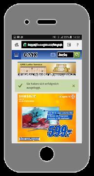 DE/GMX und geringe TV Kontaktwahrscheinlichkeit mit TV-Spot des Mitbewerbers Mobile Only N=148 Kampagnenkontakt auf WEB.