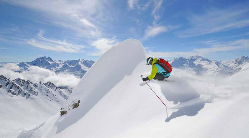 Auf 1800 Meter Seehöhe knapp vor der Ländergrenze zwischen Tirol und Vorarlberg. Gegenüber dem Hotel taucht man in eines der schönsten und weltbekanntesten Skigebiete, St.
