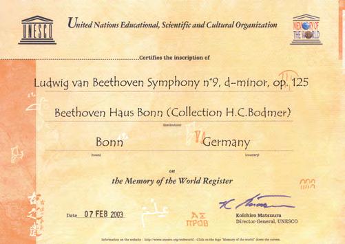 Eintrag im Gästebuch des Beethoven-Hauses: Lieber Ludwig Wenn Du nur wüsstest, wie sehr Du mein Leben bereichert hast und immer noch bereicherst. Herzlichen Dank.