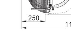 obigen Diagramme beziehen sich auf Ventilatoren, die auf dem TPD-N oder TPDC-N montiert wurden.