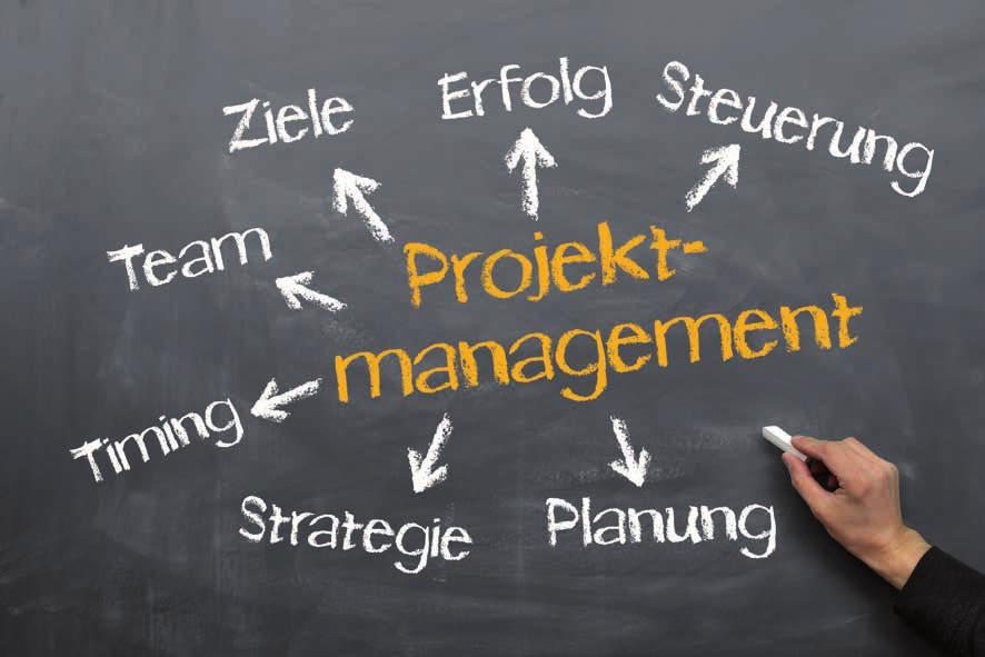 PROJEKTMANAGEMENT Projekte professionell realisieren Nach DIN 69901 umfasst das Projektmanagement die Gesamtheit von Führungsaufgaben, Führungsorganisation und Führungsmittel für die Abwicklung eines