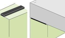 Bänder Typ N Wand / Deckenplatte Wasserdichtung zwischen einer Wand und einer Fertigteildecke Fertigteildecke Der Beton