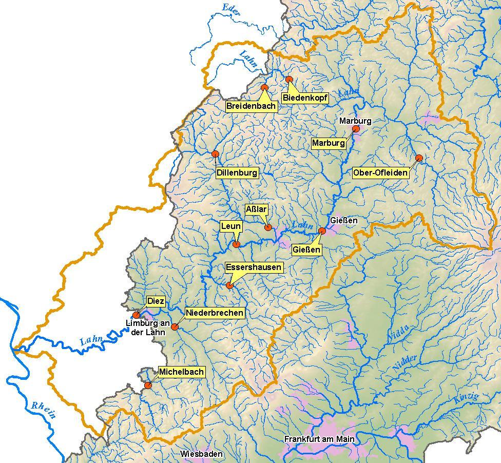 Am Pegel Marburg wurde der Einfluss der Rückhaltebecken Kirchhain, Wohra und Breidenstein deutlich, welche zu einer Verlangsamung des Hochwasserabflusses und Abflachung der Scheitel führten.