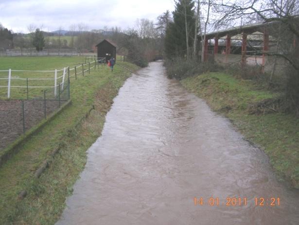 Das Hochwasser der Weschnitz ist als sieben-jährliches Hochwasser einzuordnen.