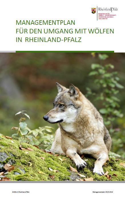 Wolfsmanagement Managementplan-Wolf RLP Herausgeber MUEFF Stand