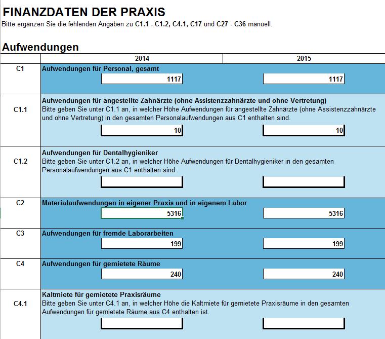 2.3 Finanzdaten der Praxis Im Register ZäPP finden Sie die Finanzdaten zur Praxis. Benötigen Sie weitere Hilfe und Infos, können Sie sich über die ZiPP - Homepage https://www.zäpp.de und https://www.
