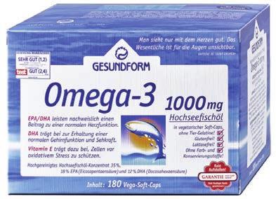 Omega-3 Gesundform Gelenk Beste Ergänzungen! DIE APOTHEKEN-MARKE!
