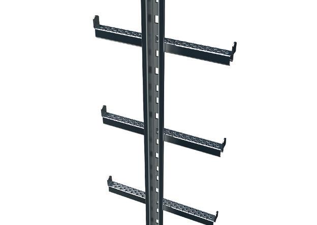 Schachttechnik/Einzelteile Einholmleitern mit Steigschutzsystem nach DIN EN 353-1 Empfehlung: Wenn die Platzverhältnisse vor Ort den Einsatz von Leitern in doelholmiger Ausführung nicht zulassen,