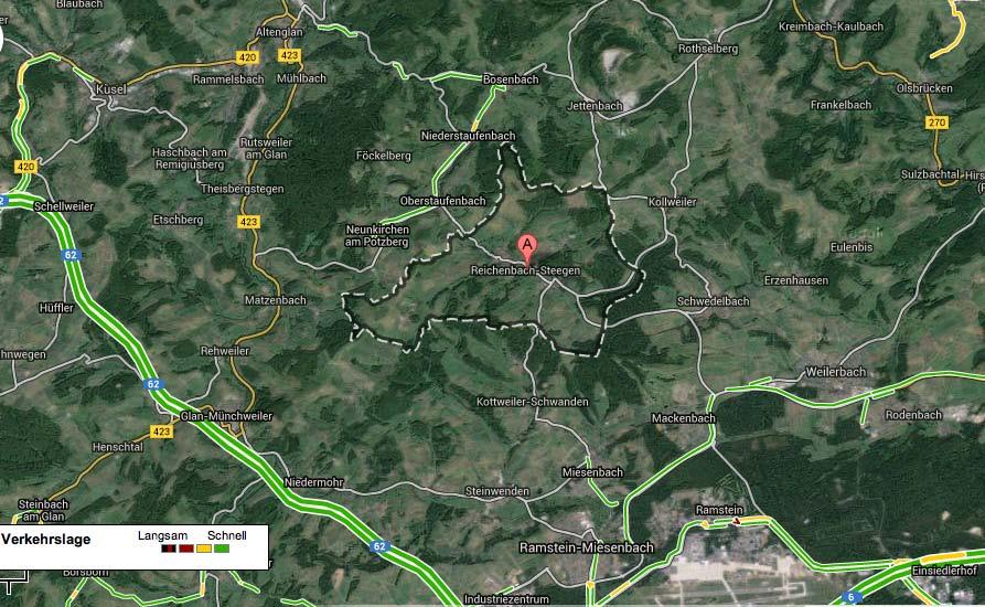 Miesenbach angehören. Abb. 01: Lage im Kreis (Quelle: Eigene Darstellung) Reichenbach - Steegen ist über die Landesstraße L367 an das überörtliche Verkehrsnetz angebunden.
