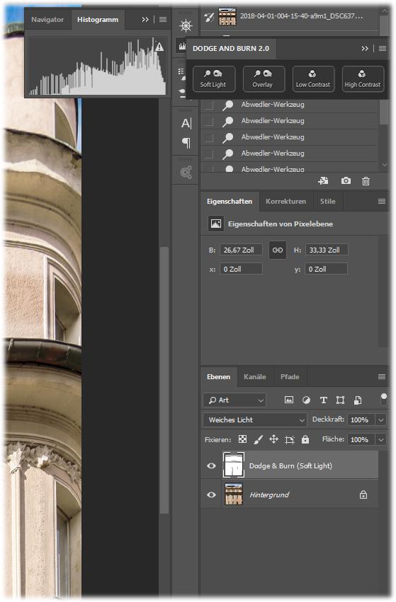 Dodge and Burn 2 Kostenloser Filter aus EXCHANGE geladen DODGE AND BURN 2 for Adobe Photoshop ist eine Erweiterung für professionelle Retuschierer, welche verlustfreie Dodge-and-burn-Techniken per