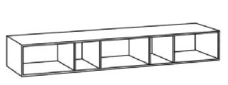 Regal 3 Konstruktionsböden 2,5 Raster 90,2 cm hoch Planbar als Hänge- oder Stapelelement.
