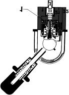 Handbremsventile Wirkungsweise des Handbremsventils 961 723 a. Fahrtstellung: Die Druckluft gelangt von Anschluss (1) und dem geöffneten Einlassventil (1) zu den Anschlüssen (21) und (22).