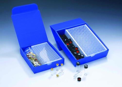 LC + LC/MS Series 1100, 1200 1050, 1090 79855A CTC HTS + HTC PAL 2in1 Kits (100 Flaschen und 100 Verschlüsse unmontiert in einer blauen Box) LPP Art.-Nr.