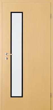 Zarge: Esche weiß Profil gerundet Tür und Zarge auch mit geraden Kanten lieferbar