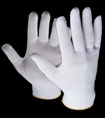 50205 SPECTRA SPECTRA Strickgewebe-Handschuhe, schnittfest, PVC- Überzug. Farbe: weiß mit Noppen, rutschfest, durchsichtig auf Handfläche.