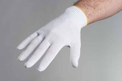 50204 SPECTRA SPECTRA Leichter Strickgewebe-Handschuhe, schnittfest, weiß.