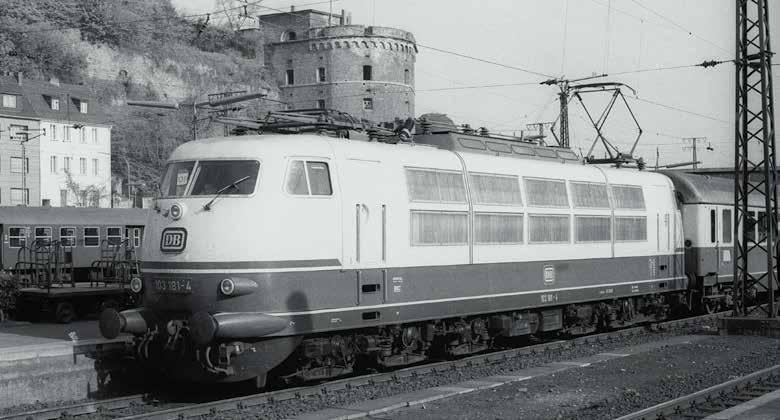 Nach der Lieferung von vier Probeloks der neuen Baureihe E 03 (ab 1968: 103.