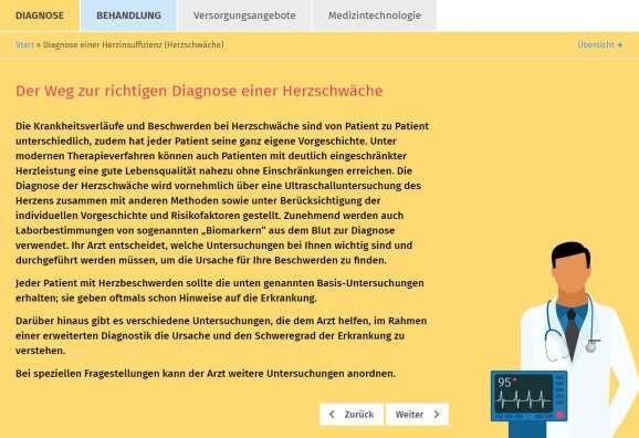 Kardionetzwerk Webseite Diagnose-