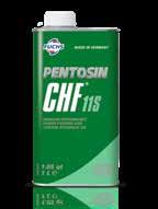 16 CHF 11S Premium Performance Lenkungsund Zentralhydrauliköl mit breitem Einsatzspektrum und Frei gabeprofil für verschiedene Hersteller. Produkteinfärbung: grün.