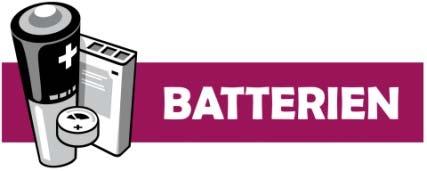 Elektro Altgeräte AA Batterien, Akkus und Knopfzellen für z.b.