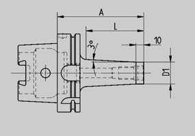 DIN 99 [HSK] P 0.7 DIN 99- Form ufnahmen Für Einschraubfräser mit NCT-Kurzkegel, System Walter.
