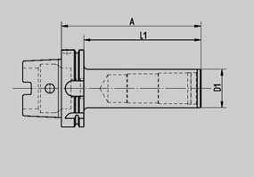 DIN 99 [HSK] P 0.0 DIN 99- Form Rohlinge Zur Herstellung von Sonderwerkzeugen. Werkstoff: Einsatzstahl usführung: Kegel und Bund gehärtet. Vickershärte mind. N/mm (mind. HRC 5).