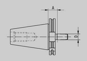 DIN 97- Form P 0.0 Bohrfutteraufnahmen Ohne Bohrfutter. DIN 97- Drill chuck adapter Without drill chuck. SK ISO D 95 0 B DIN 97- Form P 0.