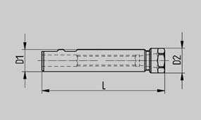 P 0.0 Spannfutter Collet chucks For -collets to DIN 99. Delivery: Clamping nut, setting screw Note: Shank with drive flats to DIN 5 B for adjusting-screw Zubehör Schlüssel: S. Spannzangen: ab S.