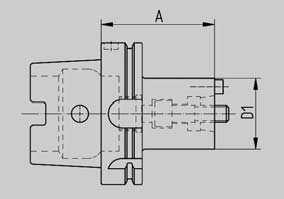 P 0.0 DIN 99- Form ODULOCK-Werkzeugaufnahmen Vorgewuchtet bis 00 min-. Lieferumfang: Spannschraube und itnehmer ODULOCK System ODULOCK aster Shanks Prebalanced up to 00 rpm.