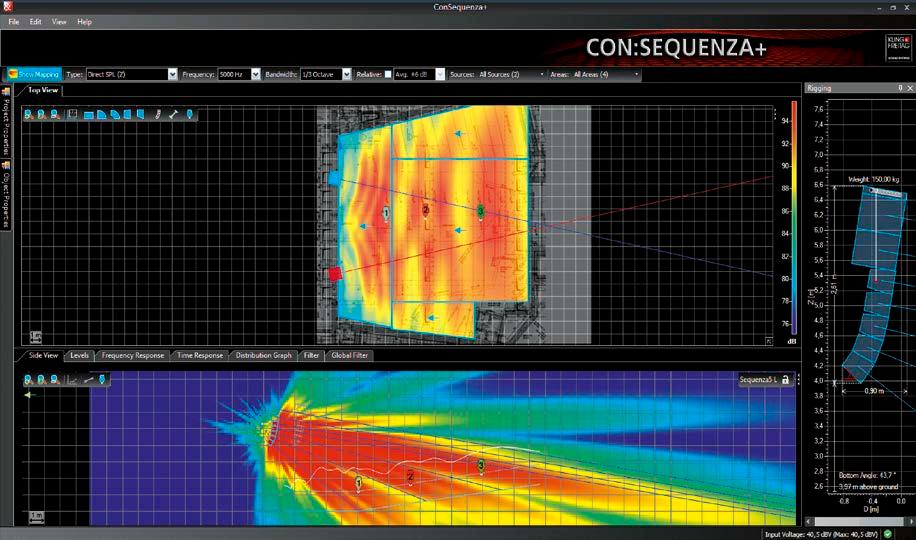 K&F CON:SEQUENZA+ Features Statische und akustische Berechnung von und 10, sowie einer Vielzahl konventioneller Kling & Freitag Lautsprechersysteme Bass- und Bassarray-Simulation für viele Kling &