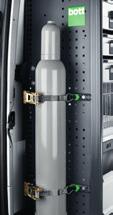 19V Gasflaschenhalter für den sicheren Transport von bis zu 2 Druckgasflaschen Ausführung 1: mit 1 Halteschiene