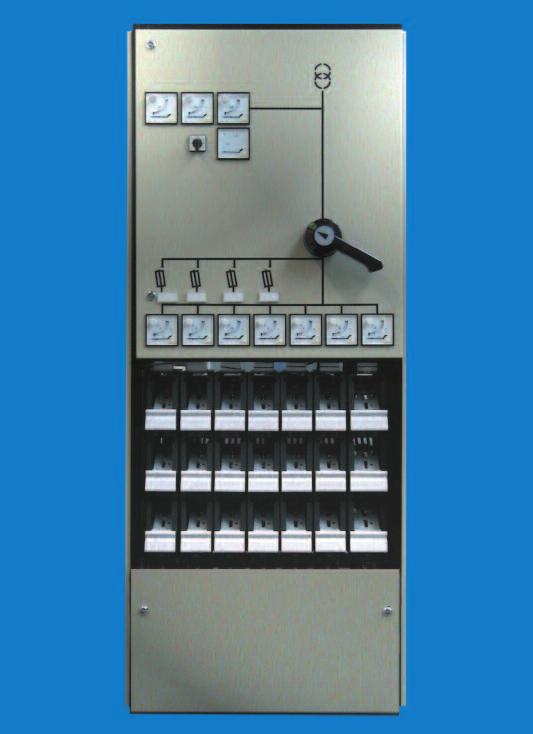 Baureihe 84 Typ 84 (stahlblechgekapselte Bauart) für geringe Platzverhältnisse Technische Daten: Bemessungs-Betriebsspannung Ue 690 V AC Bemessungs-Isolationsspannung Ui 2,5 kv Bemessungs-Strom Ie