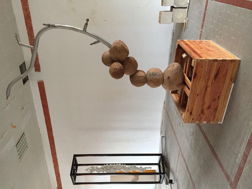 Atelieransicht mit Wood Cell m Produktionsprozess für das Gelände vor dem Schwedenturm von