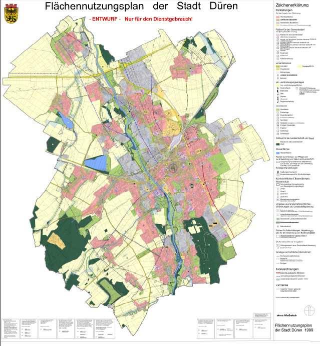 Flächennutzungsplan Düren von 1999 Derzeit in der 38.