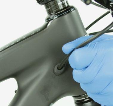 Wenden Sie sich wegen weiterer Informationen an den Hersteller Ihres Fahrradrahmens.