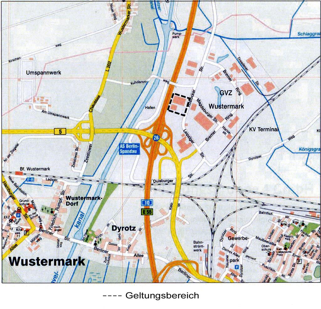 Bekanntmachung des Bebauungsplanes Nr. W 7, Teil B Güterverkehrszentrum Wustermark, 3. Änderung der Gemeinde Wustermark Die Gemeindevertretung der Gemeinde Wustermark hat in der Sitzung am 09.07.