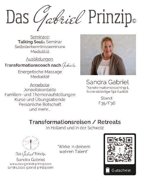 de Stand G13 Das Gabriel-Prinzip Sandra Gabriel Im Stückenbruch 7 44628 Herne Telefon 01573 5504273 www.das-gabriel-prinzip.